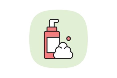 Köpük temizleyici, vektör, piksel mükemmel, illüstratör dosyası