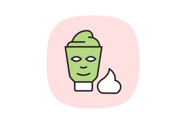 Yüz fırçası, vektör, piksel mükemmel, illüstratör dosyası