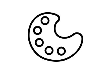 Palet, vektör, piksel mükemmel, çizer dosyası