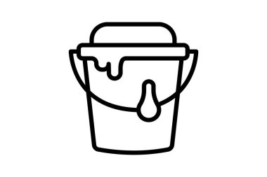 Boya Kovası, vektör, piksel mükemmel, illüstratör dosyası