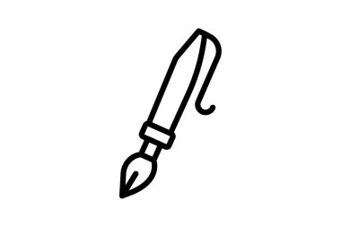 Kaligrafi kalem, vektör, piksel mükemmel, illüstratör dosyası