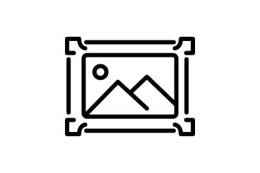 Galeri Çerçeve, vektör, piksel mükemmel, illüstratör dosyası