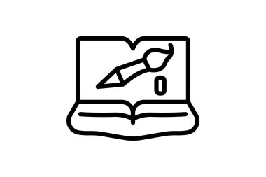 Sanat Referans Kitabı, vektör, piksel mükemmel, illüstratör dosyası