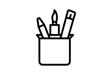 Sanat Tedarik Kutusu, vektör, piksel mükemmel, illüstratör dosyası