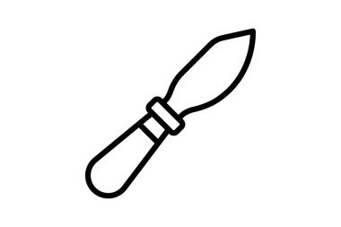 Palet Bıçak, vektör, piksel mükemmel, illüstratör dosyası