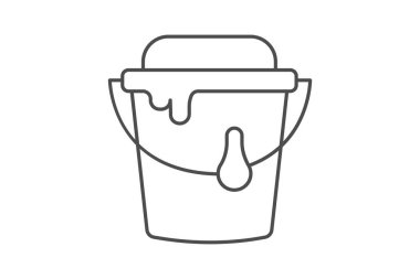 Boya Kovası, vektör, piksel mükemmel, illüstratör dosyası