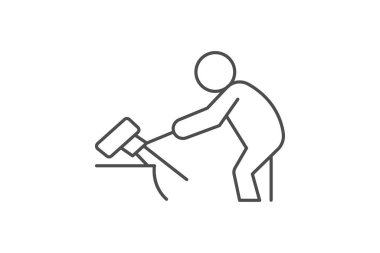 Taş Kesici, vektör, piksel mükemmel, illüstratör dosyası