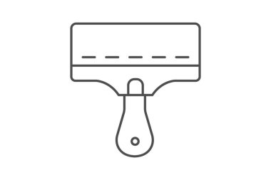 Ekran Yazdırma Squeegee, vektör, piksel mükemmel, illüstratör dosyası