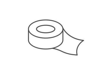 Maskeli bant, vektör, piksel mükemmel, illüstratör dosyası