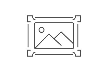 Galeri Çerçeve, vektör, piksel mükemmel, illüstratör dosyası