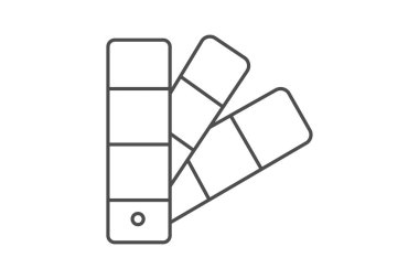 Renk İzi, vektör, piksel mükemmel, illüstratör dosyası