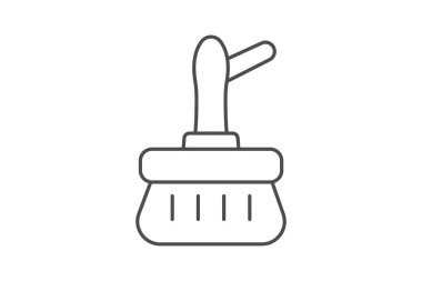 Fırça Temizleyici, vektör, piksel mükemmel, illüstratör dosyası