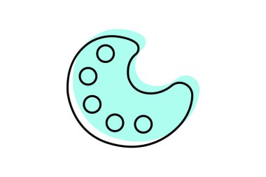 Palet, vektör, piksel mükemmel, çizer dosyası