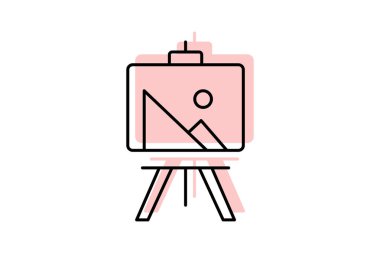 Tablo, vektör, piksel mükemmel, illüstratör dosyası