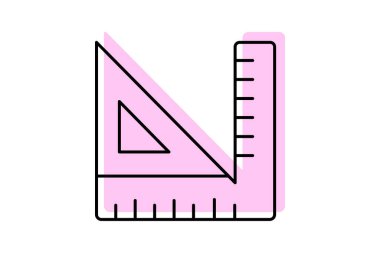 Cetvel, vektör, piksel mükemmel, illüstratör dosyası