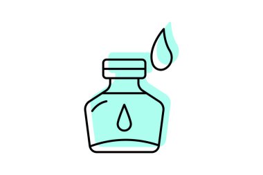 Mürekkep şişesi, vektör, piksel mükemmel, illüstratör dosyası