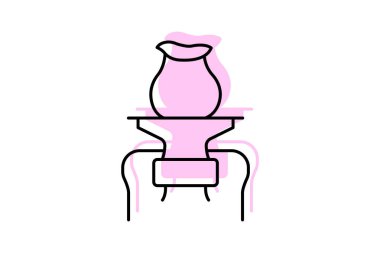 Çömlek Çarkı, vektör, piksel mükemmel, illüstratör dosyası