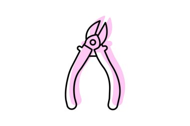 Kablo kesici, vektör, piksel mükemmel, illüstratör dosyası