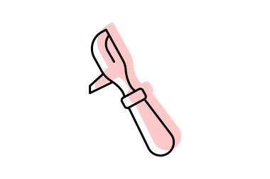 Oyma aracı, vektör, piksel mükemmel, illüstratör dosyası