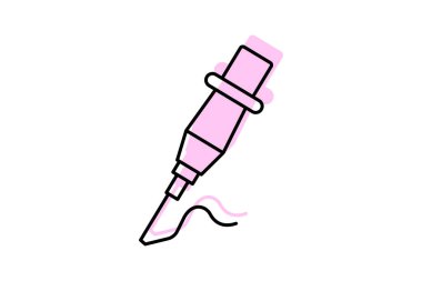 İğne, vektör, piksel mükemmel, illüstratör dosyası eşleştiriliyor