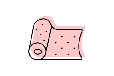 Linoleum Sayfası, vektör, piksel mükemmel, illüstratör dosyası