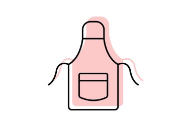 Önlük, vektör, piksel mükemmel, illüstratör dosyası