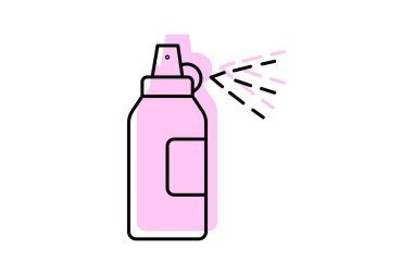 Sabitleyici sprey, vektör, piksel mükemmel, illüstratör dosyası