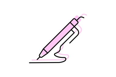 Stylus kalem, vektör, piksel mükemmel, illüstratör dosyası