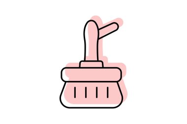 Fırça Temizleyici, vektör, piksel mükemmel, illüstratör dosyası