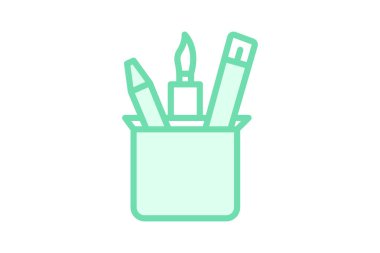 Sanat Tedarik Kutusu, vektör, piksel mükemmel, illüstratör dosyası