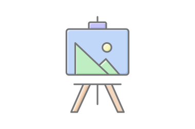 Tablo, vektör, piksel mükemmel, illüstratör dosyası