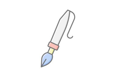 Kaligrafi kalem, vektör, piksel mükemmel, illüstratör dosyası