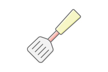 Spatula, vektör, piksel mükemmel, illüstratör dosyası