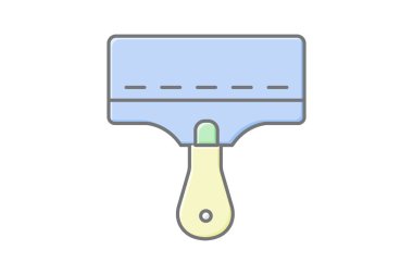 Ekran Yazdırma Squeegee, vektör, piksel mükemmel, illüstratör dosyası