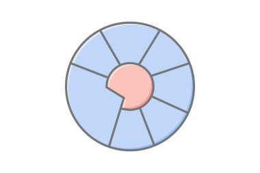 Renk Çarkı, vektör, piksel mükemmel, illüstratör dosyası