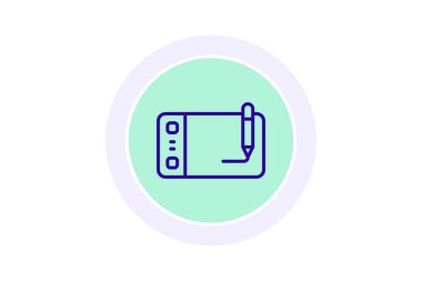 Çizim pedi, vektör, piksel mükemmel, illüstratör dosyası