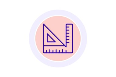 Cetvel, vektör, piksel mükemmel, illüstratör dosyası