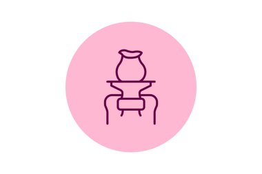 Çömlek Çarkı, vektör, piksel mükemmel, illüstratör dosyası