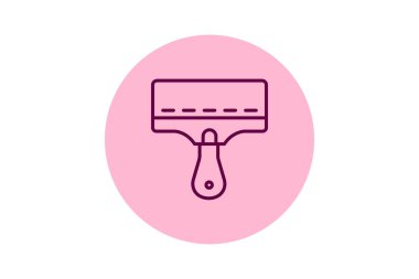 Ekran Yazdırma Squeegee, vektör, piksel mükemmel, illüstratör dosyası