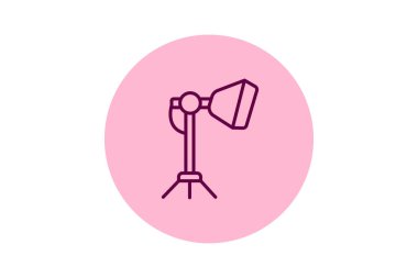 Stüdyo lambası, vektör, piksel mükemmel, illüstratör dosyası