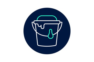 Boya Kovası, vektör, piksel mükemmel, illüstratör dosyası