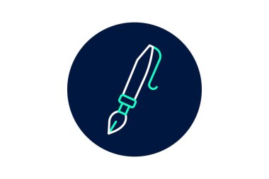 Kaligrafi kalem, vektör, piksel mükemmel, illüstratör dosyası