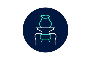 Çömlek Çarkı, vektör, piksel mükemmel, illüstratör dosyası