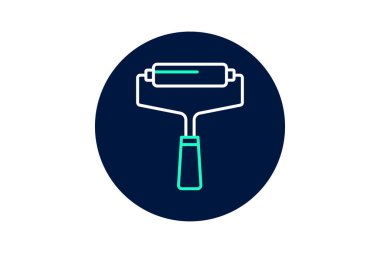 Mürekkep silindiri, vektör, piksel mükemmel, illüstratör dosyası