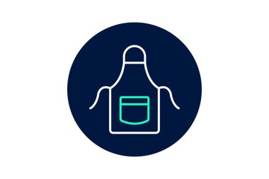 Önlük, vektör, piksel mükemmel, illüstratör dosyası