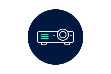 Projektör, vektör, piksel mükemmel, çizer dosyası