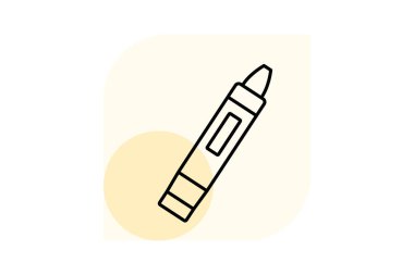 Boya kalemi, vektör, piksel mükemmel, illüstratör dosyası