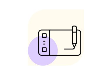 Çizim pedi, vektör, piksel mükemmel, illüstratör dosyası