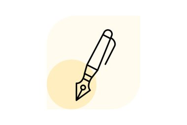 Dip kalem, vektör, piksel mükemmel, çizer dosyası