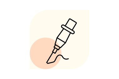 İğne, vektör, piksel mükemmel, illüstratör dosyası eşleştiriliyor